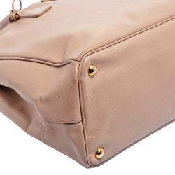 Pre Owned Prada Dusty Pink Saffiano Lux Leather Large Galleria Tote