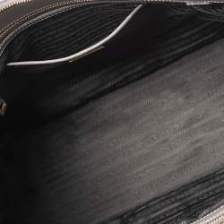 Pre Owned Prada Argilla Grey Saffiano Lux Leather Large Galleria Tote