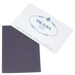 Pre Owned Prada Black/Orange Woven Leather Clutch