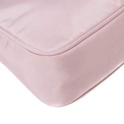 Pre Owned Prada Pink Nylon Re-Edition 2000 Mini Shoulder Bag