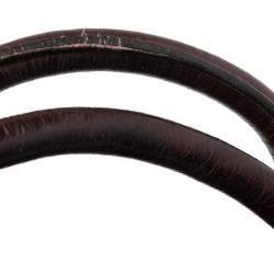 Pre Owned Prada Burgundy Nylon and Leather Bauletto Bowler Bag