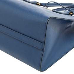 Pre Owned Prada Navy Blue Saffiano Leather Galleria Tote