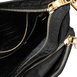 Prada Black Nylon Messenger Bag