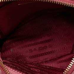 Pre Owned Prada Pink Saffiano Leather Mini Promenade Satchel