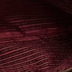 Pre Owned Prada Burgundy Saffiano Lux Leather Large Galleria Tote