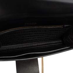 Pre Owned Prada Tricolor Leather Ribbon Flap Crossbody Bag