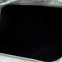 Pre Owned Prada Grey Tessuto Nylon Top Zip Tote