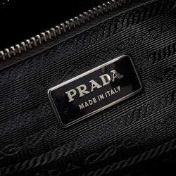 Pre Owned Prada Metallic Vitello Daino Leather Hobo
