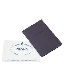 Pre Owned Prada Metallic Vitello Daino Leather Hobo