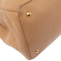 Pre Owned Prada Beige Leather Galleria Tote