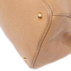 Pre Owned Prada Beige Leather Galleria Tote