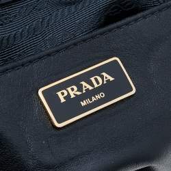 Pre Owned Prada Black Tessuto Nylon Gaufre Tote 