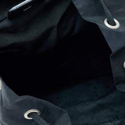 Prada Black Tessuto Nylon Vintage Drawstring Backpack