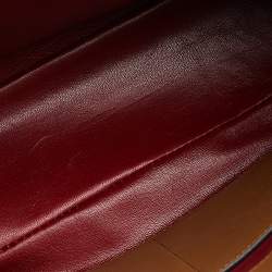 Pre Owned Prada Caramel Leather Double Tote