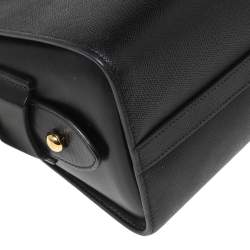 Pre Owned Prada Black Saffiano Leather Small Top Handle Crossbody Bag
