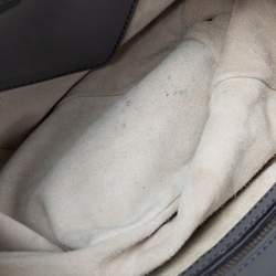 Pre Owned Prada Grey Leather Double Zip Tote