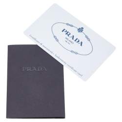 Pre Owned Prada Beige/Pink Canvas and Leather Crossbody Bag