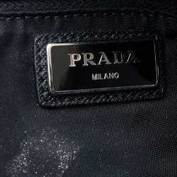Pre Owned Prada Black Nylon and Leather Belt Bag