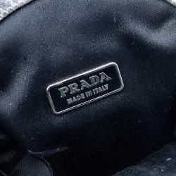 Pre Owned Prada Beige/Silver Python and Lizard Frame Clutch Bag
