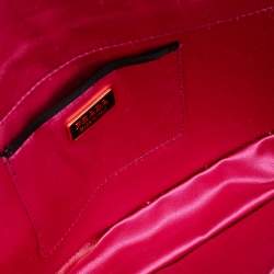 Pre Owned Prada Pink Satin Flap Clutch