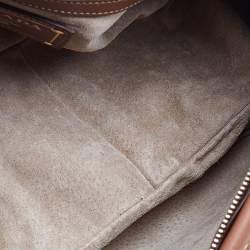 Pre Owned Prada Brown Soft Leather Satchel