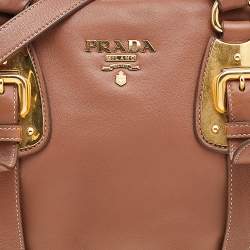 Pre Owned Prada Brown Soft Leather Satchel