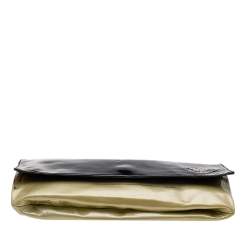 Pre Owned Prada Ombre Patent Leather Oversized Flap Clutch
