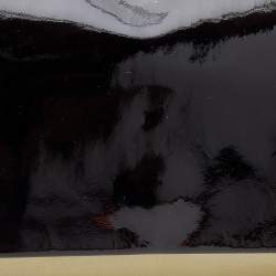 Pre Owned Prada Ombre Patent Leather Oversized Flap Clutch