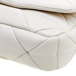 Pre Owned Prada White Patchwork Leather System Crossbody Bag