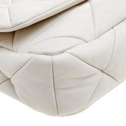 Pre Owned Prada White Patchwork Leather System Crossbody Bag