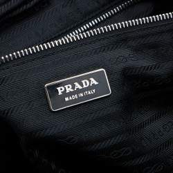 Pre Owned Prada Black Soft Leather Satchel