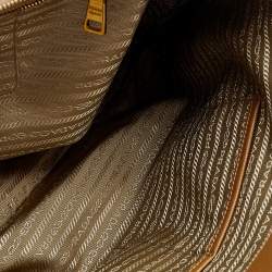 Pre Owned Prada Tan Saffiano Lux Leather Executive Galleria Tote