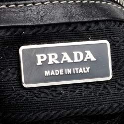 Pre Owned Prada Black Soft Leather Satchel