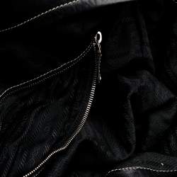 Pre Owned Prada Black Soft Leather Satchel
