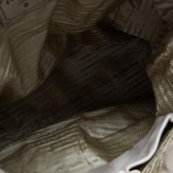 Pre Owned Prada Grey/Brown Ombre Gaufre Leather Tote