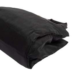 Pre Owned Prada Black Nylon Logo Tote