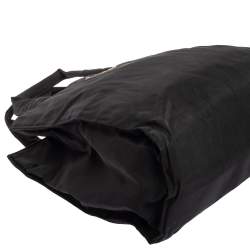 Pre Owned Prada Black Nylon Logo Tote
