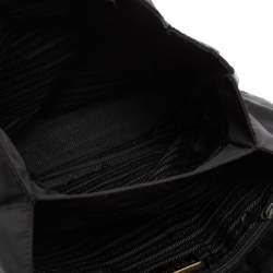 Pre Owned Prada Black Nylon Logo Tote