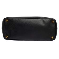 Pre Owned Prada Saffiano Lux Leather Large Double Zip Tote