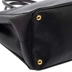 Pre Owned Prada Saffiano Lux Leather Large Double Zip Tote