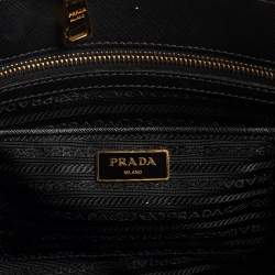 Pre Owned Prada Saffiano Lux Leather Large Double Zip Tote