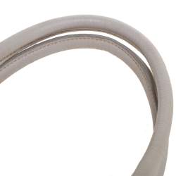 Pre Owned Prada Pearl White Saffiano Lux Leather Large Open Galleria Tote