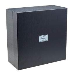 Pre Owned Prada Burgundy Saffiano Lux Leather Large Double Zip Tote