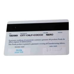 Pre Owned Prada Black Leather and Crocodile Ribbon Flap Shoulder Bag