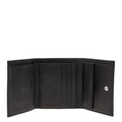 Pre Owned Prada Navy Blue Nylon Trifold Wallet