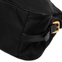 Pre Owned Prada Black Tessuto Nylon Satchel Bag