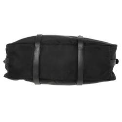 Pre Owned Prada Black Tessuto Nylon Satchel Bag