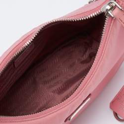 Pre Owned Prada Pink Nylon Re-Edition 2005 Shoulder Bag