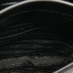 Pre Owned Prada Black Nylon and Leather Margit Tassel Flap Shoulder bag