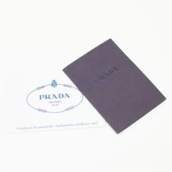 Pre Owned Prada Tan Leather Twin Pocket Double Handle Tote